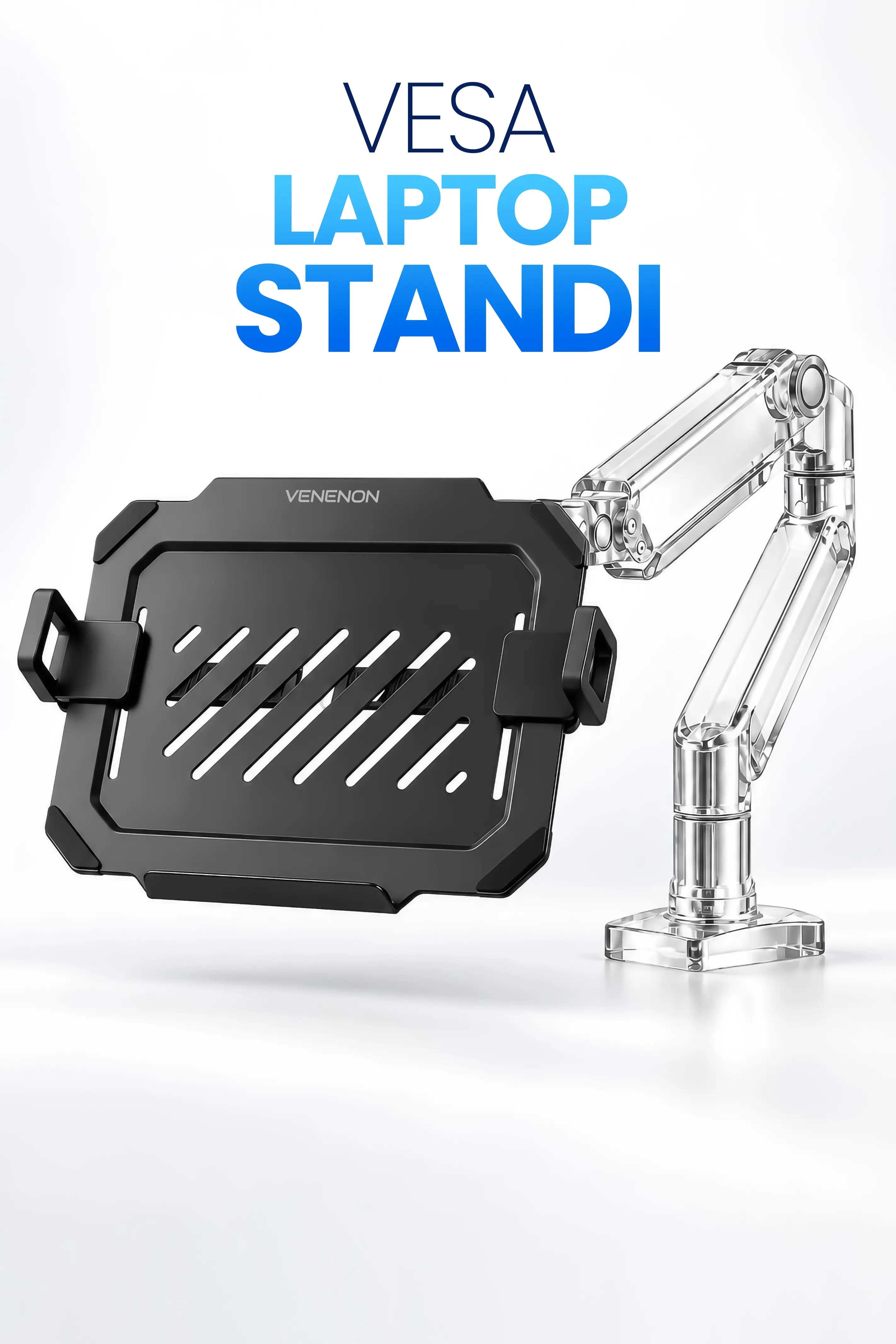 12-17,3" Laptop Standı VESA Uyumlu Monitör Koluna Takılan Laptop Tutucu Stand Laptop Aparatı VLH17