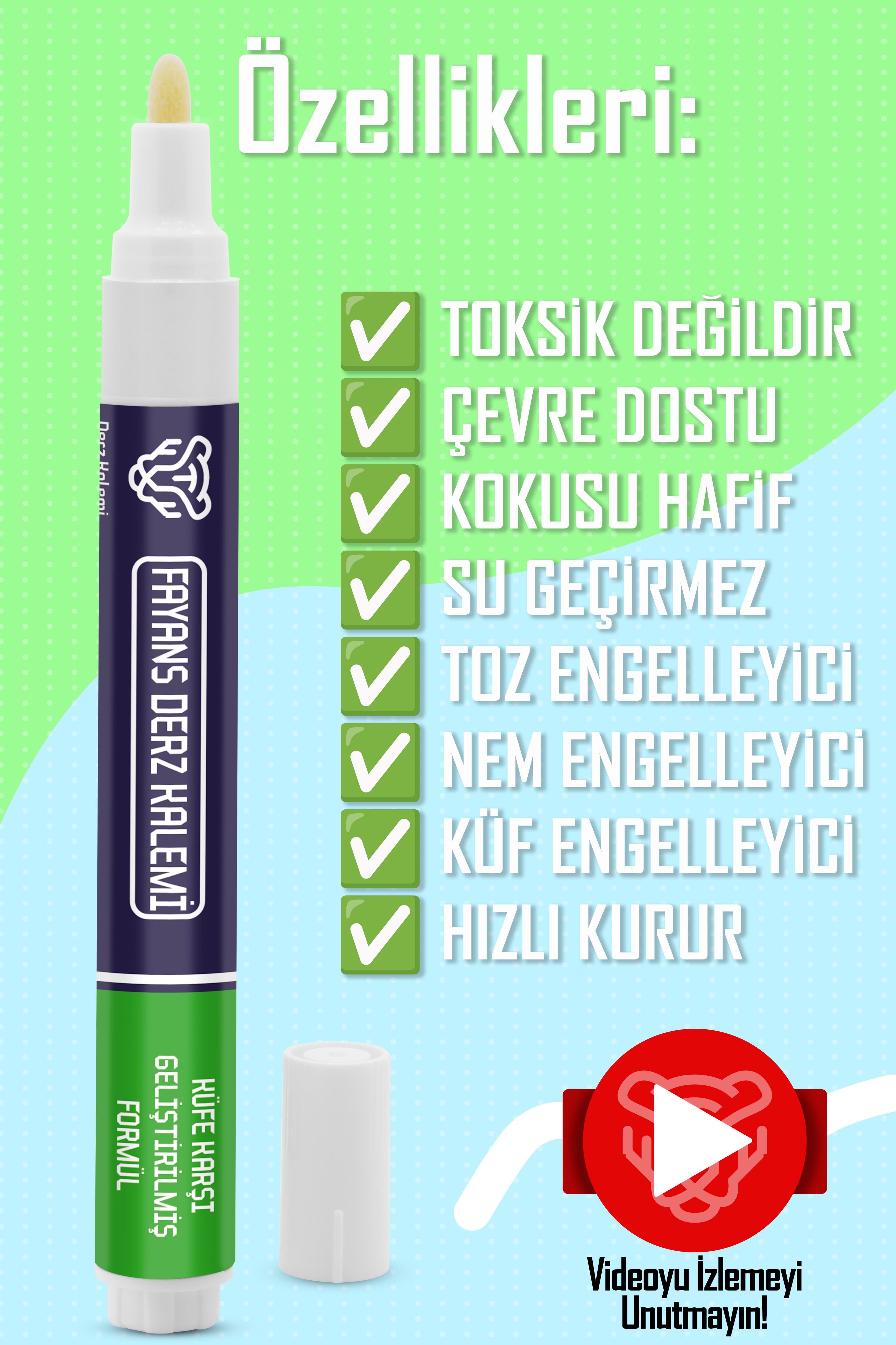 2li SET Derz Kalemi + Derz Dolgu Hızlı Kuruyan Yedek Uç Su Bazlı Kokusuz Derz Dolgu Fayans Yenileme 2li SET Derz Kalemi + Derz Dolgu Hızlı Kuruyan Yedek Uç Su Bazlı Kokusuz Derz Dolgu Fayans Yenileme