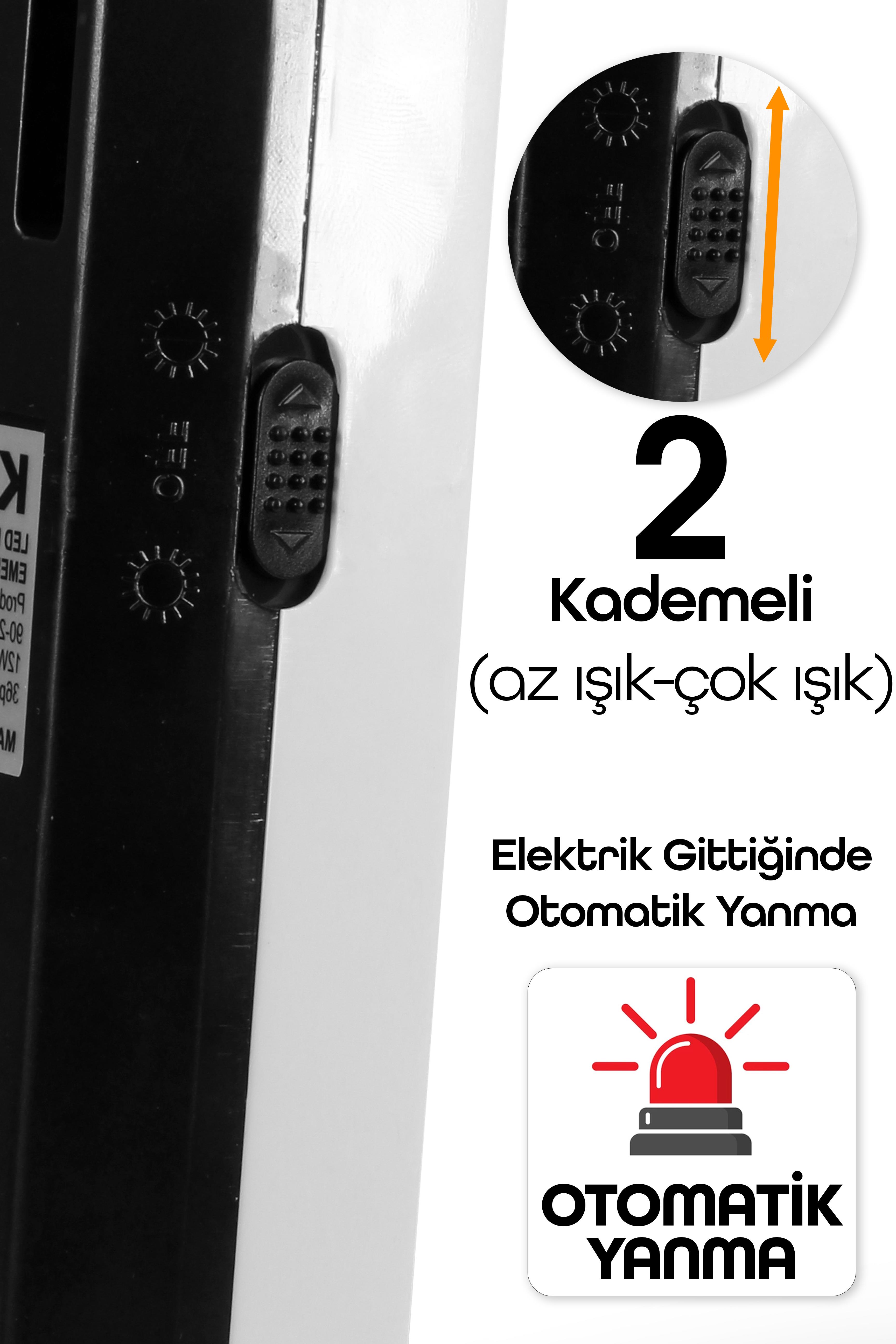 36 LED Şarjlı Işıldak POWER Lambası Otomatik Yanan Fener 2 Kademeli Elektrikli El Feneri 47733 36 LED Şarjlı Işıldak POWER Lambası Otomatik Yanan Fener 2 Kademeli Elektrikli El Feneri 47733