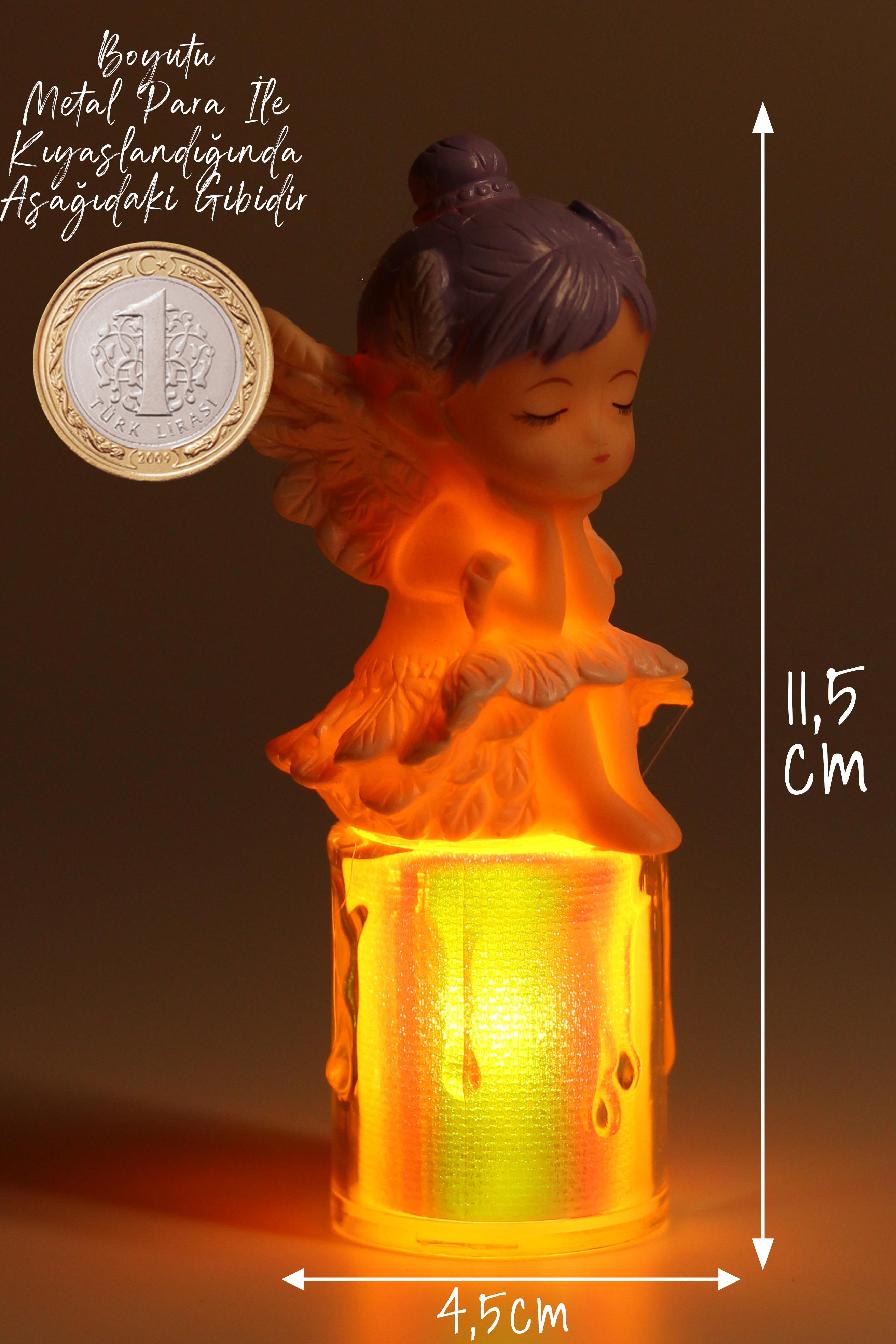 3LÜ Led Mum Kanatlı Melek Tip Dumansız Pilli Alevli Dekoratif Yapay Mum Işıldak Mor 1037-7 3LÜ Led Mum Kanatlı Melek Tip Dumansız Pilli Alevli Dekoratif Yapay Mum Işıldak Mor 1037-7