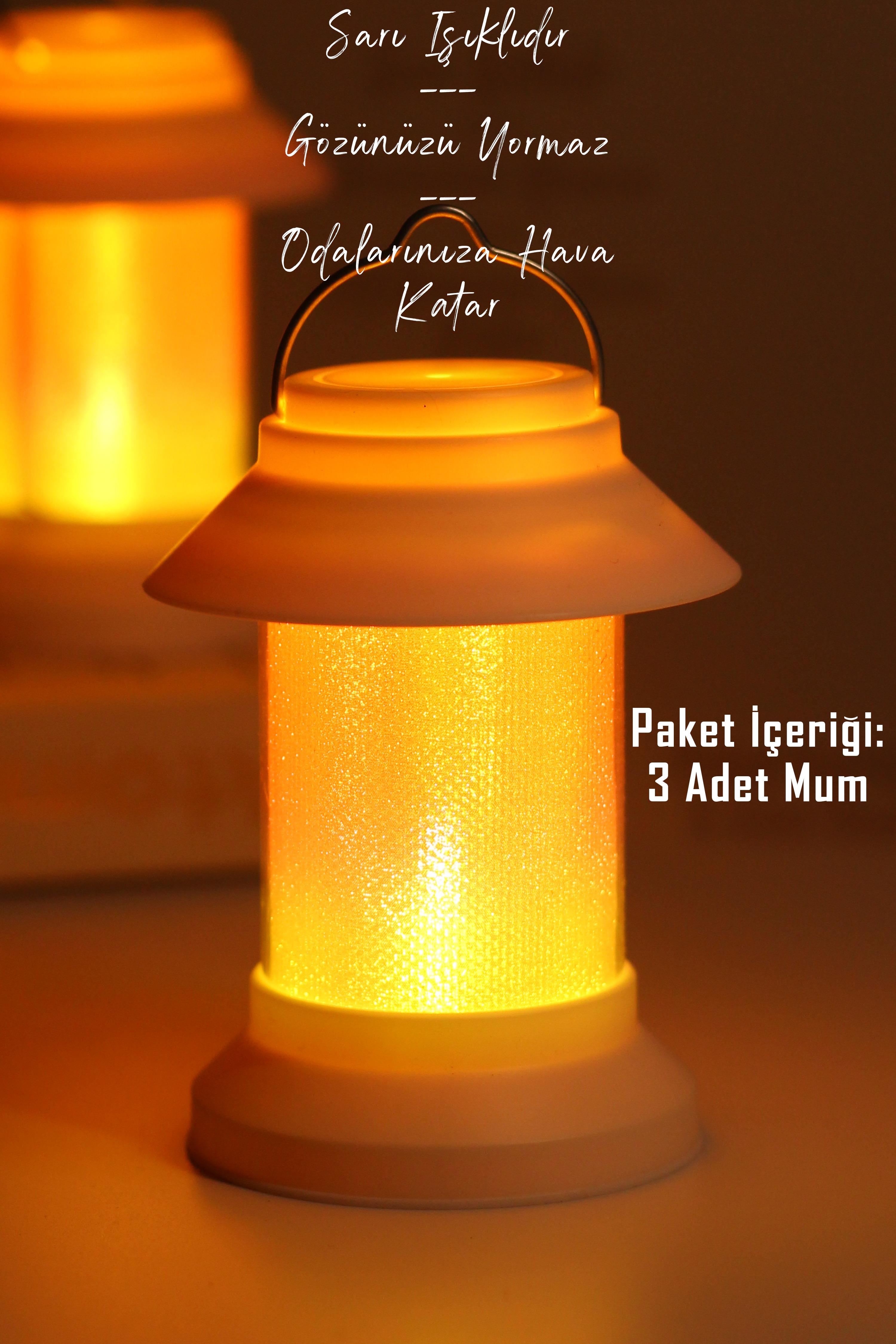 3LÜ Led Mum Sokak Lambası Tip Kulplu Dumansız Pilli Alevli Dekoratif Yapay Mum Işıldak Beyaz 1036-9 3LÜ Led Mum Sokak Lambası Tip Kulplu Dumansız Pilli Alevli Dekoratif Yapay Mum Işıldak Beyaz 1036-9