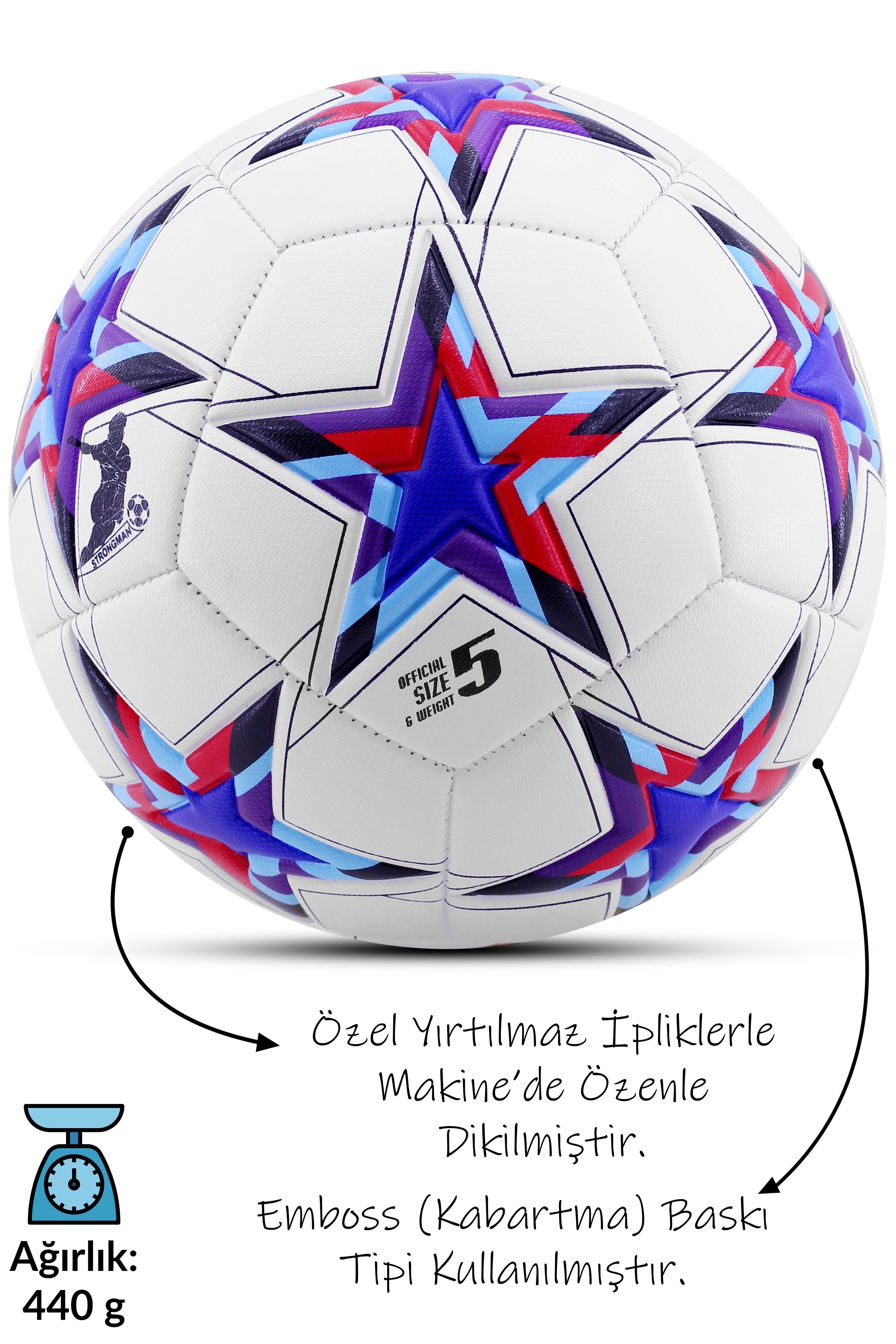 3lü Set Futbol Topu Tekmelik Şampiyonlar Ligi Pompalı Sert Zemin Halı Saha Futbol Topu Mavi No:5 3lü Set Futbol Topu Tekmelik Şampiyonlar Ligi Pompalı Sert Zemin Halı Saha Futbol Topu Mavi No:5