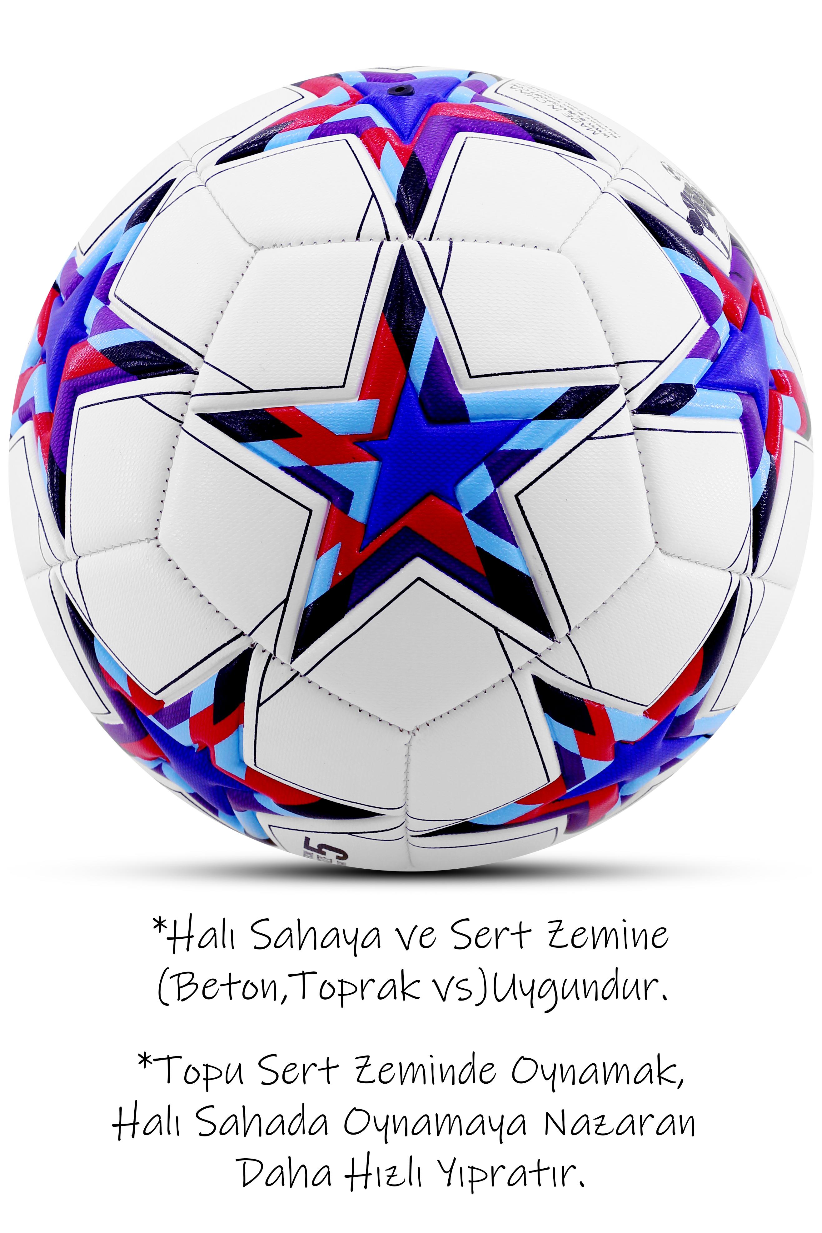 3lü Set Futbol Topu Tekmelik Şampiyonlar Ligi Pompalı Sert Zemin Halı Saha Futbol Topu Mavi No:5 3lü Set Futbol Topu Tekmelik Şampiyonlar Ligi Pompalı Sert Zemin Halı Saha Futbol Topu Mavi No:5