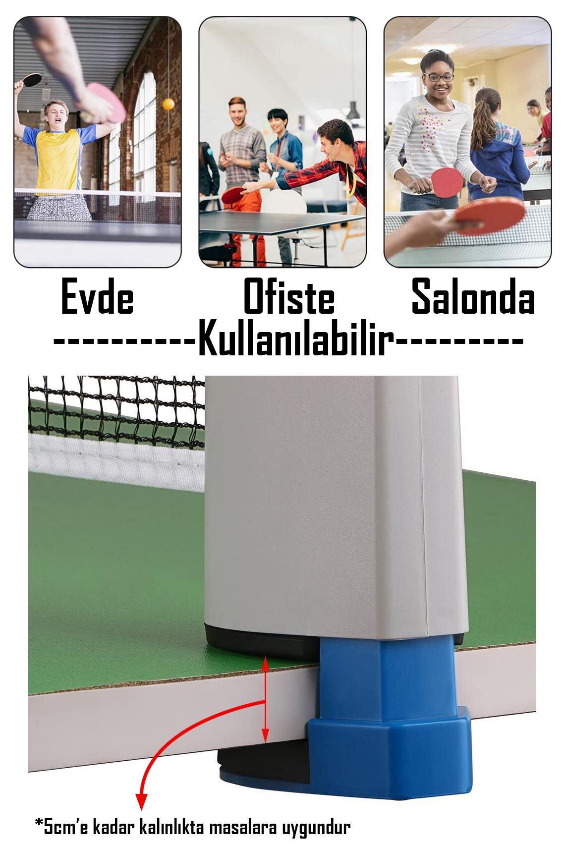 6lı SET Masa Tenisi Filesi Raket Top Seti Otomatik Gerdirme Pinpon Net Tüm Masalara Uyumlu 6lı SET Masa Tenisi Filesi Raket Top Seti Otomatik Gerdirme Pinpon Net Tüm Masalara Uyumlu