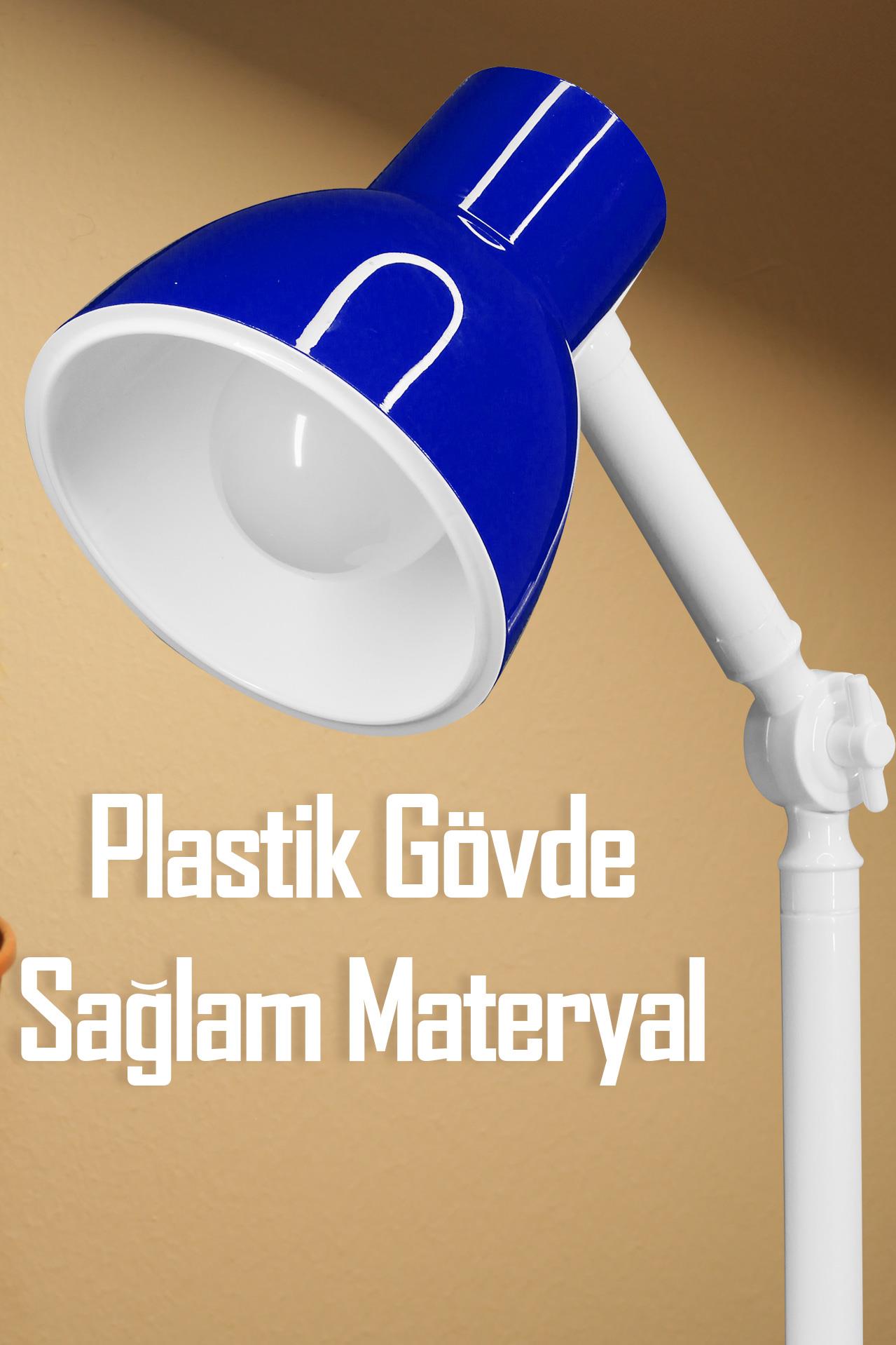 Akrobat Masa Lambası Retro Model Kablolu Elektrikli Ders Çalışma Lamba Kitap Okuma Işığı Mavi KML Akrobat Masa Lambası Retro Model Kablolu Elektrikli Ders Çalışma Lamba Kitap Okuma Işığı Mavi KML