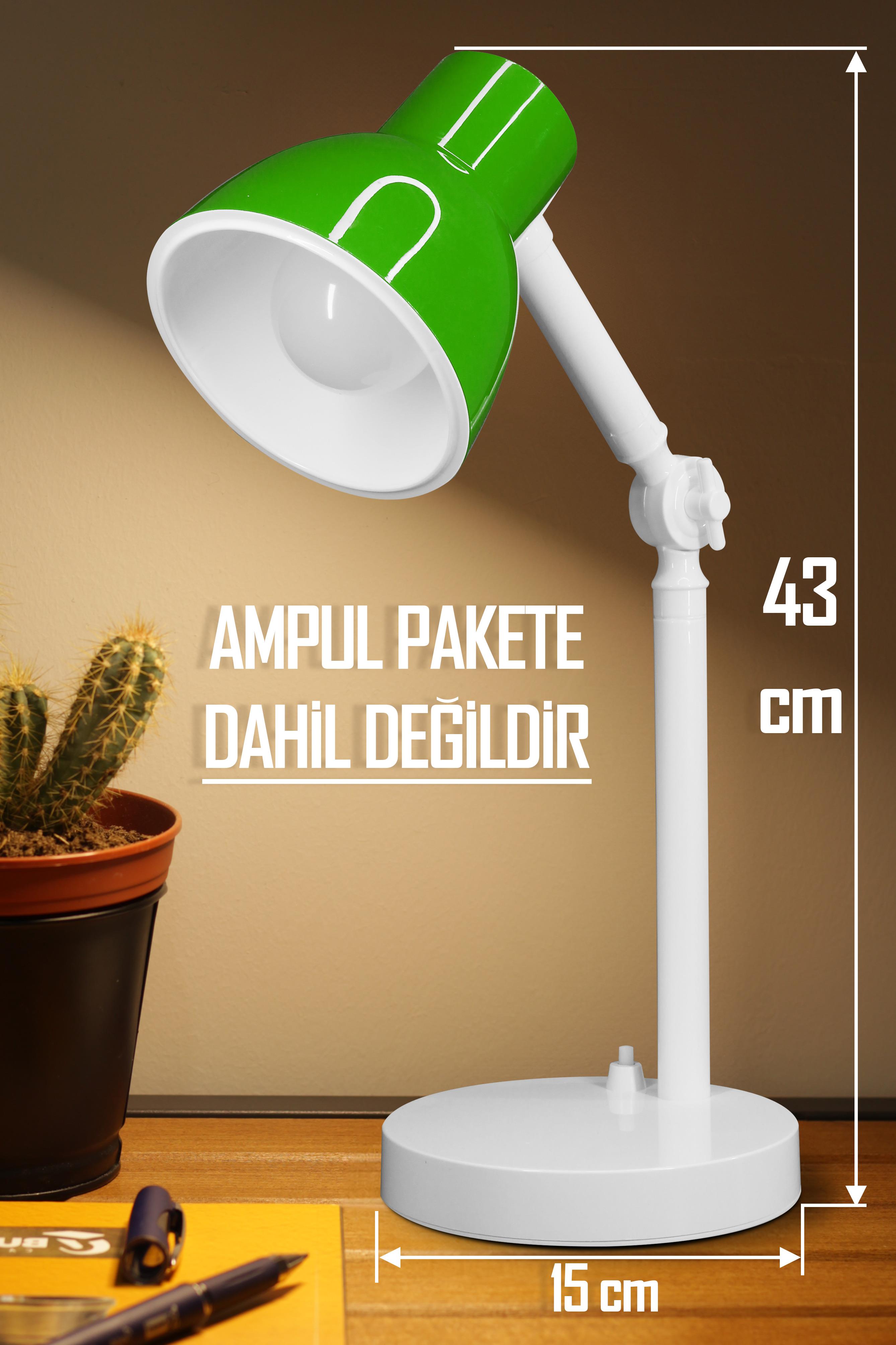 Akrobat Masa Lambası Retro Model Kablolu Elektrikli Ders Çalışma Lamba Kitap Okuma Işığı Yeşil KML Akrobat Masa Lambası Retro Model Kablolu Elektrikli Ders Çalışma Lamba Kitap Okuma Işığı Yeşil KML