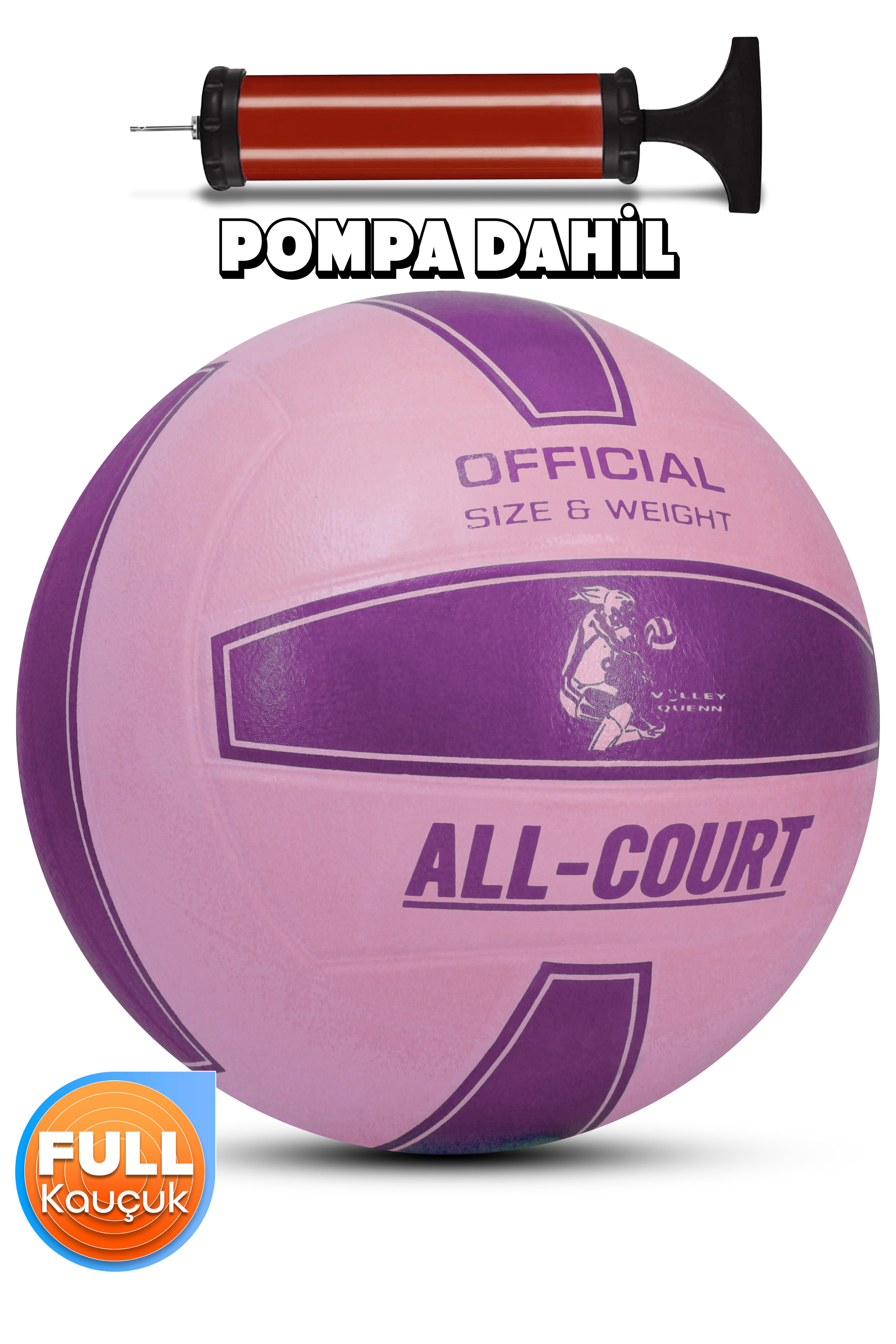 All Court Voleybol Topu Pompa Dahil Set Kauçuk Dikişsiz Yekpare Üretim İç Dış Mekan NO:5 Mor All Court Voleybol Topu Pompa Dahil Set Kauçuk Dikişsiz Yekpare Üretim İç Dış Mekan NO:5 Mor