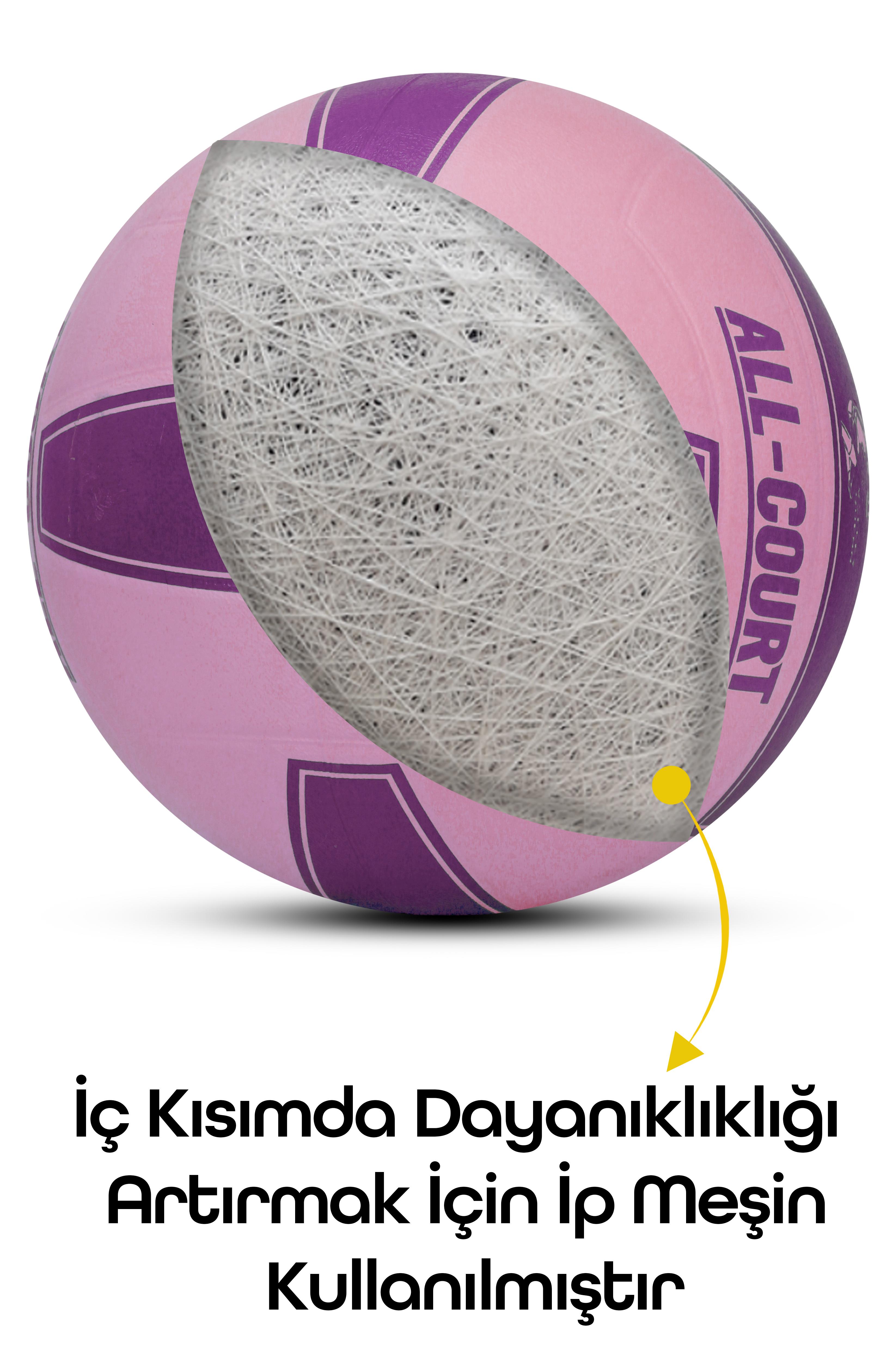 All Court Voleybol Topu Pompa Dahil Set Kauçuk Dikişsiz Yekpare Üretim İç Dış Mekan NO:5 Mor All Court Voleybol Topu Pompa Dahil Set Kauçuk Dikişsiz Yekpare Üretim İç Dış Mekan NO:5 Mor