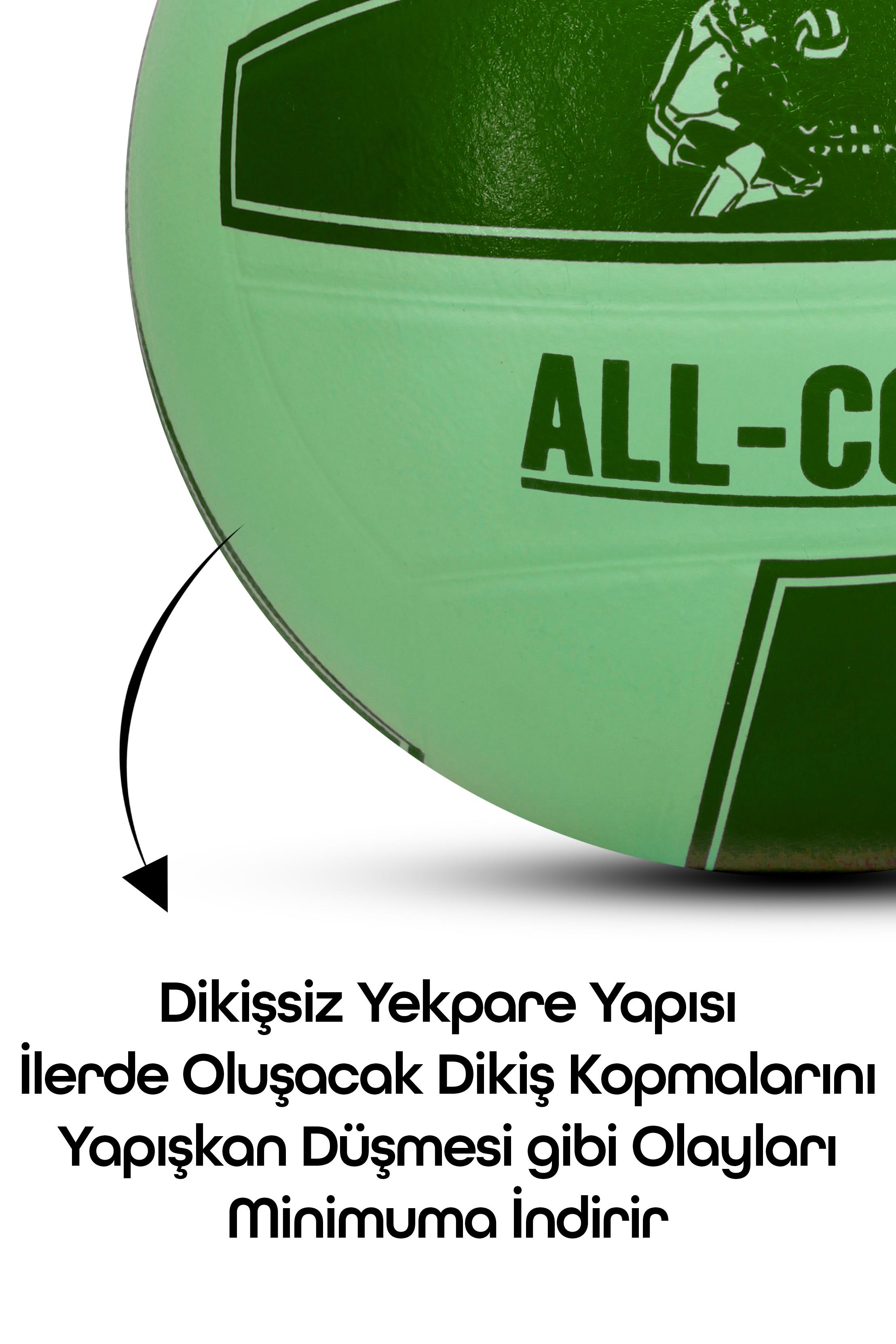 All Court Voleybol Topu Pompa Dahil Set Kauçuk Dikişsiz Yekpare Üretim İç Dış Mekan NO:5 Yeşil All Court Voleybol Topu Pompa Dahil Set Kauçuk Dikişsiz Yekpare Üretim İç Dış Mekan NO:5 Yeşil