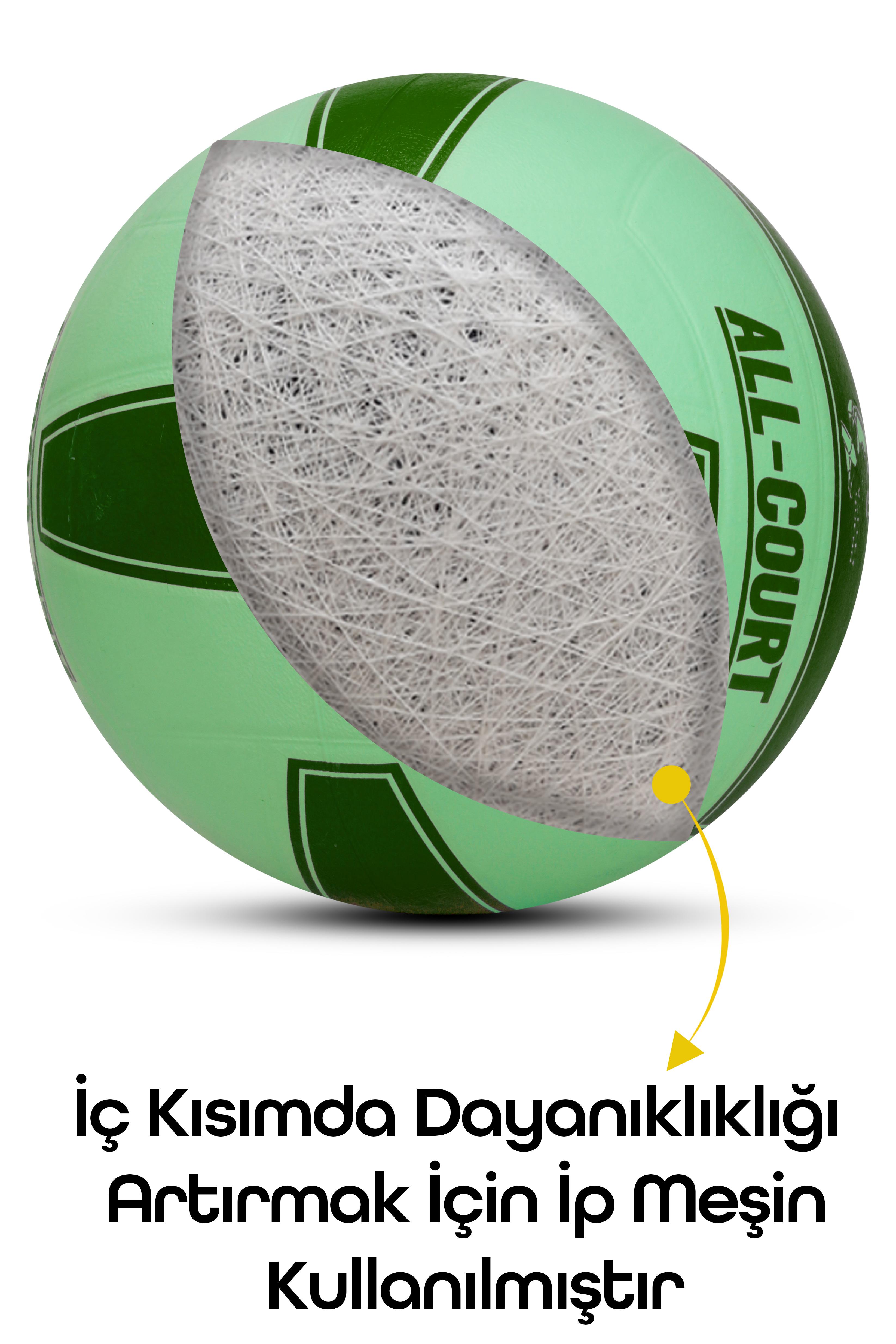 All Court Voleybol Topu Pompa Dahil Set Kauçuk Dikişsiz Yekpare Üretim İç Dış Mekan NO:5 Yeşil All Court Voleybol Topu Pompa Dahil Set Kauçuk Dikişsiz Yekpare Üretim İç Dış Mekan NO:5 Yeşil