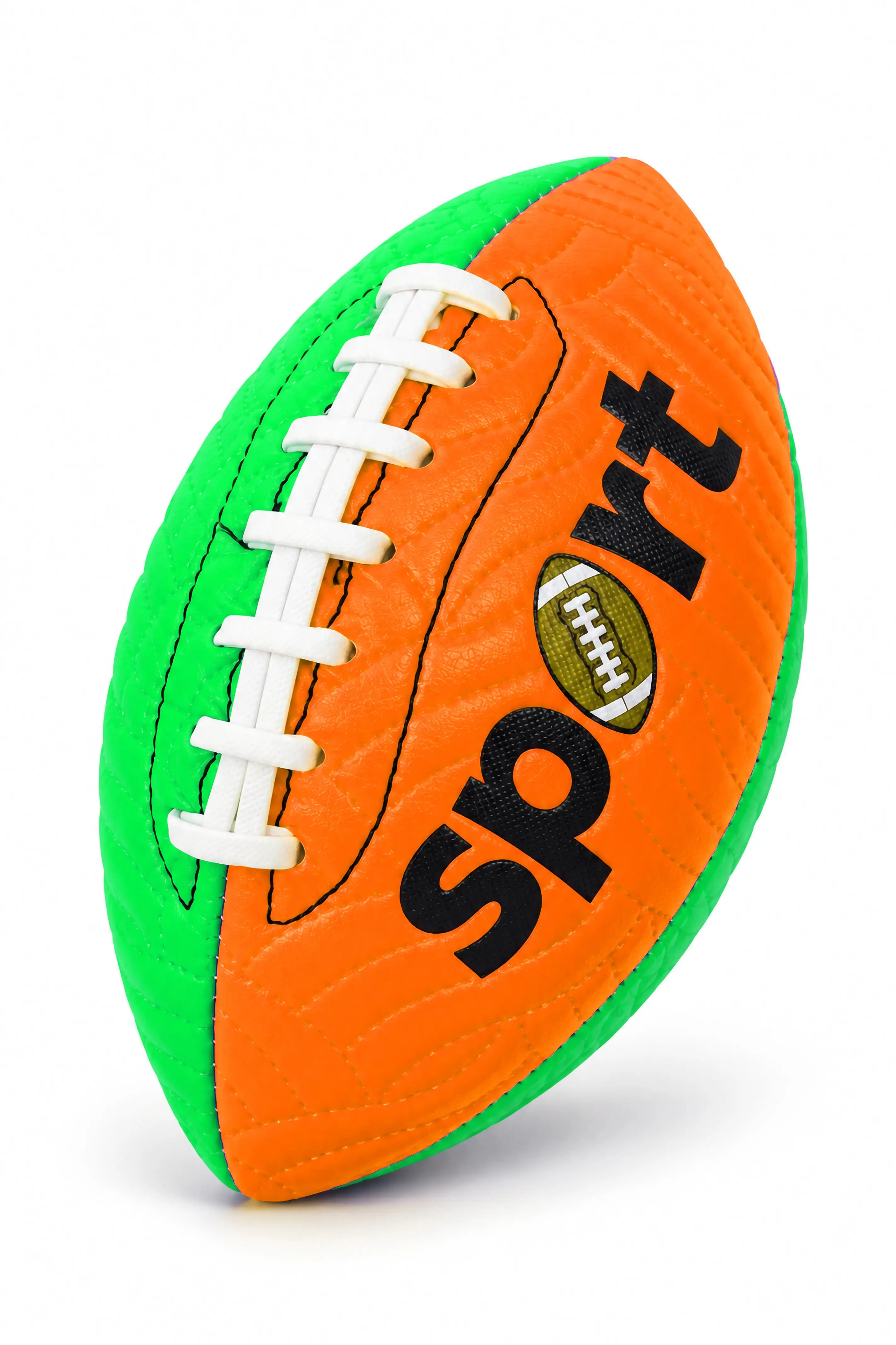 Amerikan Futbol Topu Dikişli PU Suni Deri American Football Topu At Yakala Bahçe Topu 22 cm