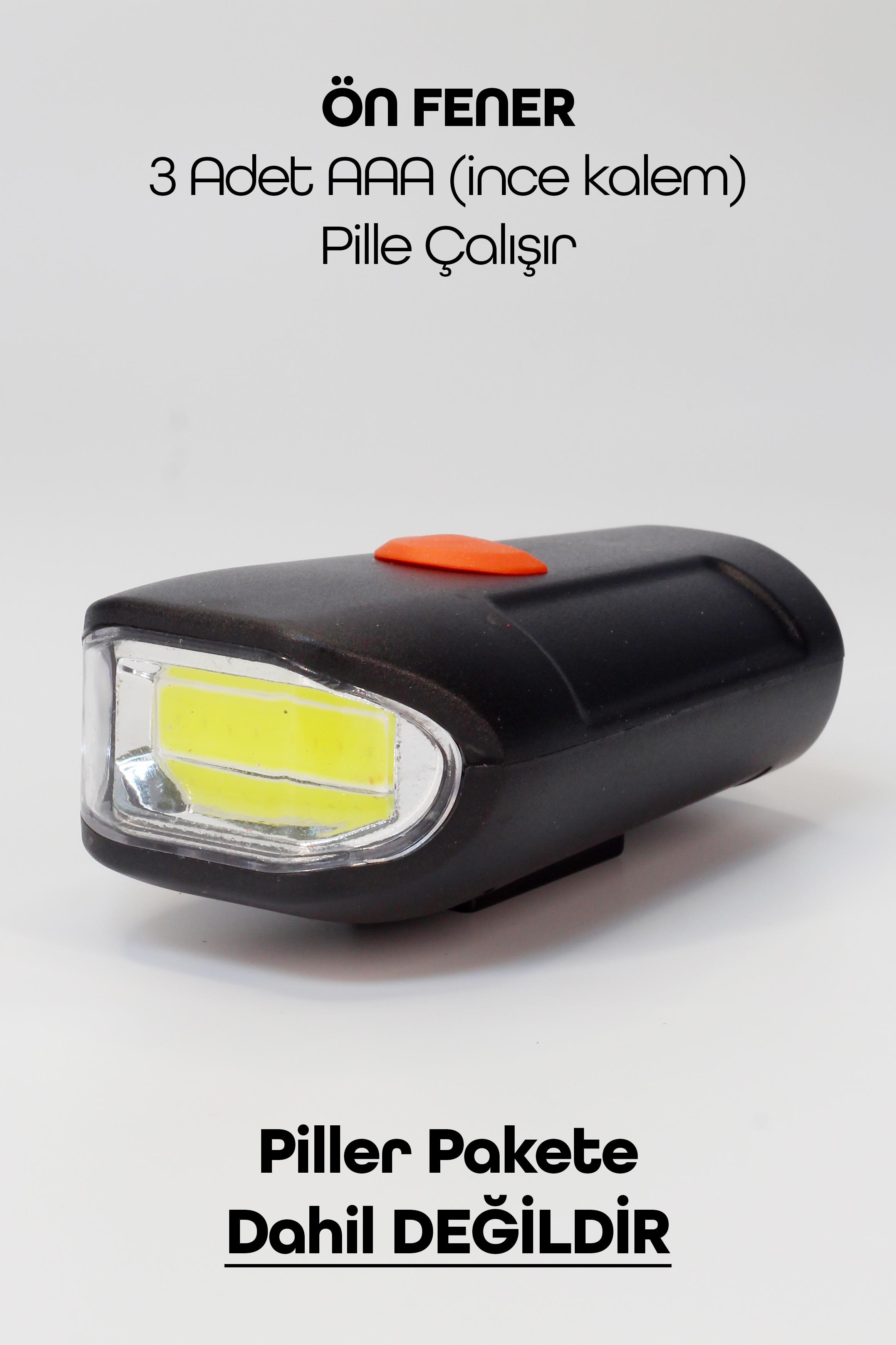 Bisiklet Tekli Ön Fener Işık Pilli 300 Lümen Bisiklet Ön Farı LED Işık Siyah 4446 Bisiklet Tekli Ön Fener Işık Pilli 300 Lümen Bisiklet Ön Farı LED Işık Siyah 4446