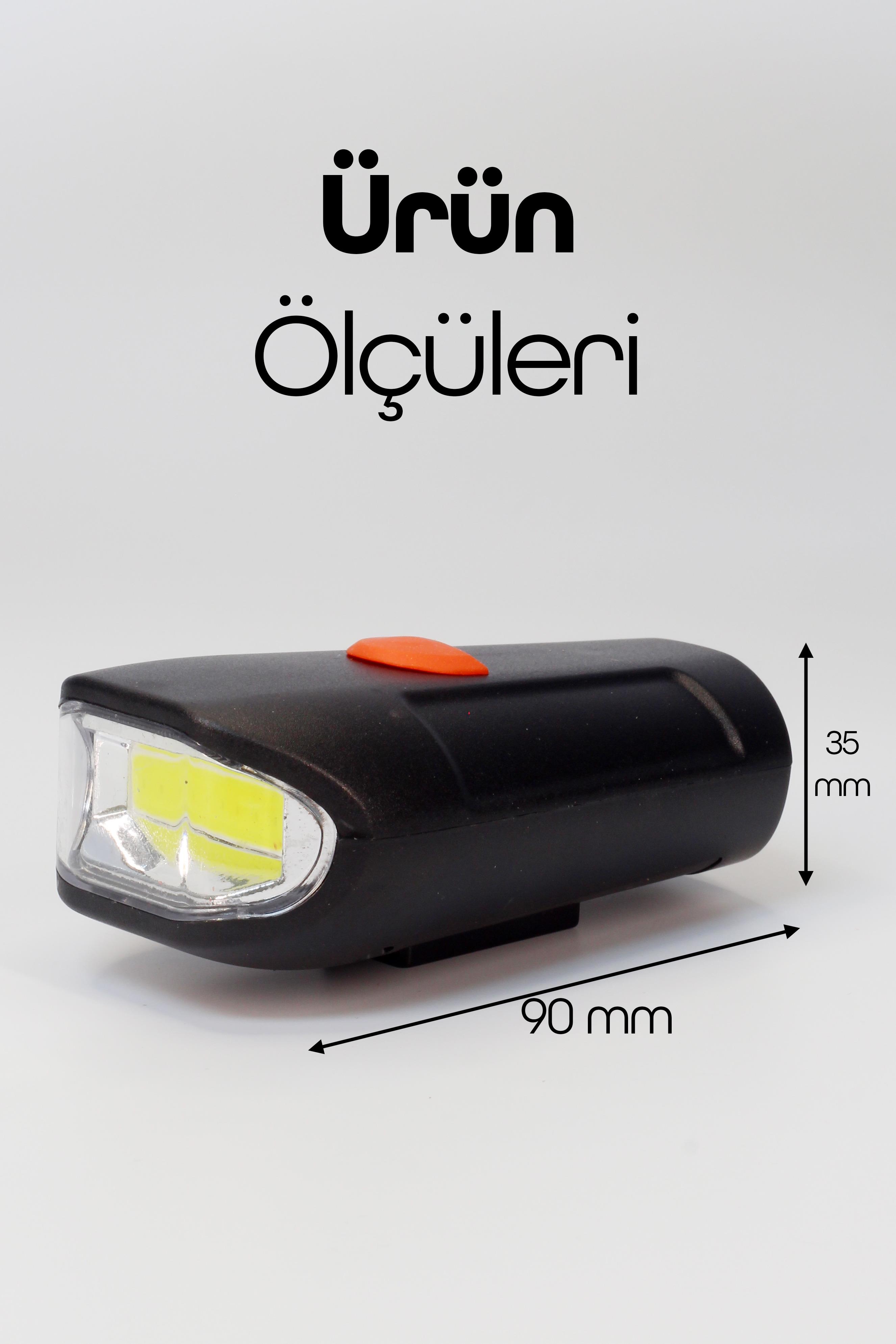 Bisiklet Tekli Ön Fener Işık Pilli 300 Lümen Bisiklet Ön Farı LED Işık Siyah 4446 Bisiklet Tekli Ön Fener Işık Pilli 300 Lümen Bisiklet Ön Farı LED Işık Siyah 4446