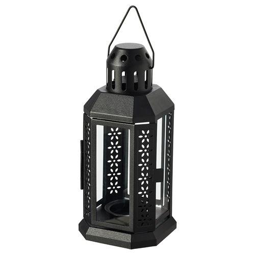 Enrum Tealight Mum Feneri Askılı Mumluk Siyah Enrum Tealight Mum Feneri Askılı Mumluk Siyah