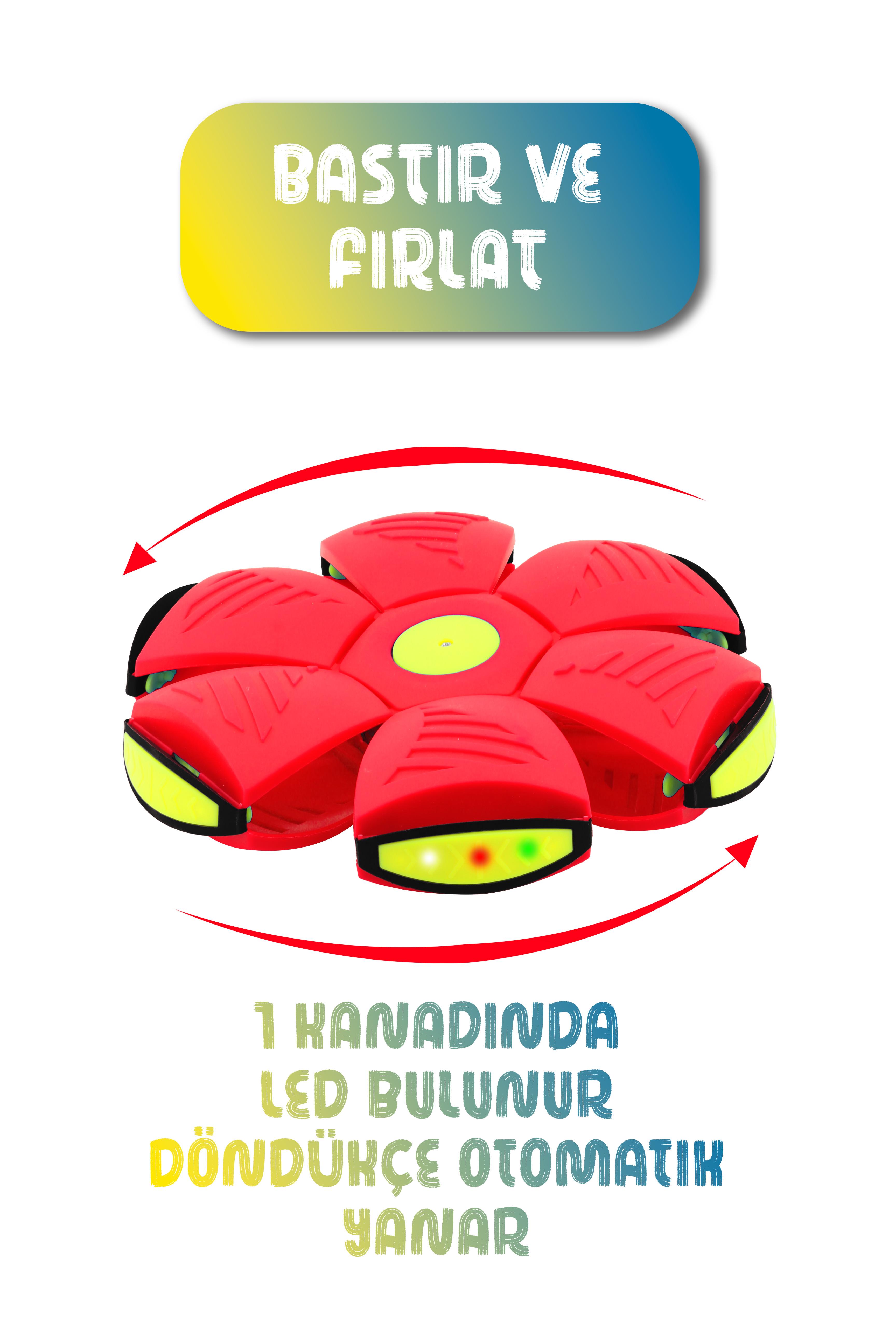 Flat Ball Diskten Topa Dönüşen Uçan Frizbi Disk Plaj Bahçe Oyuncağı Eğlence Topu Phlat Ball Kırmızı Flat Ball Diskten Topa Dönüşen Uçan Frizbi Disk Plaj Bahçe Oyuncağı Eğlence Topu Phlat Ball Kırmızı