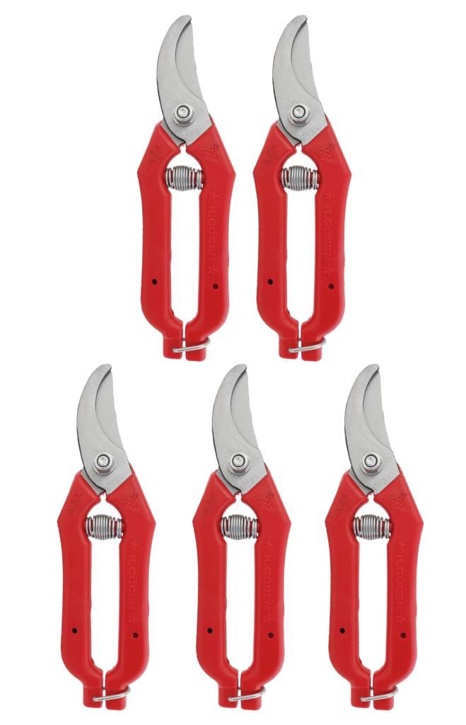 Göcen ( 5 ADET ) Eğri Uçlu Narenciye Üzüm Bağ Budama Makası18.5 Cm Göcen ( 5 ADET ) Eğri Uçlu Narenciye Üzüm Bağ Budama Makası18.5 Cm