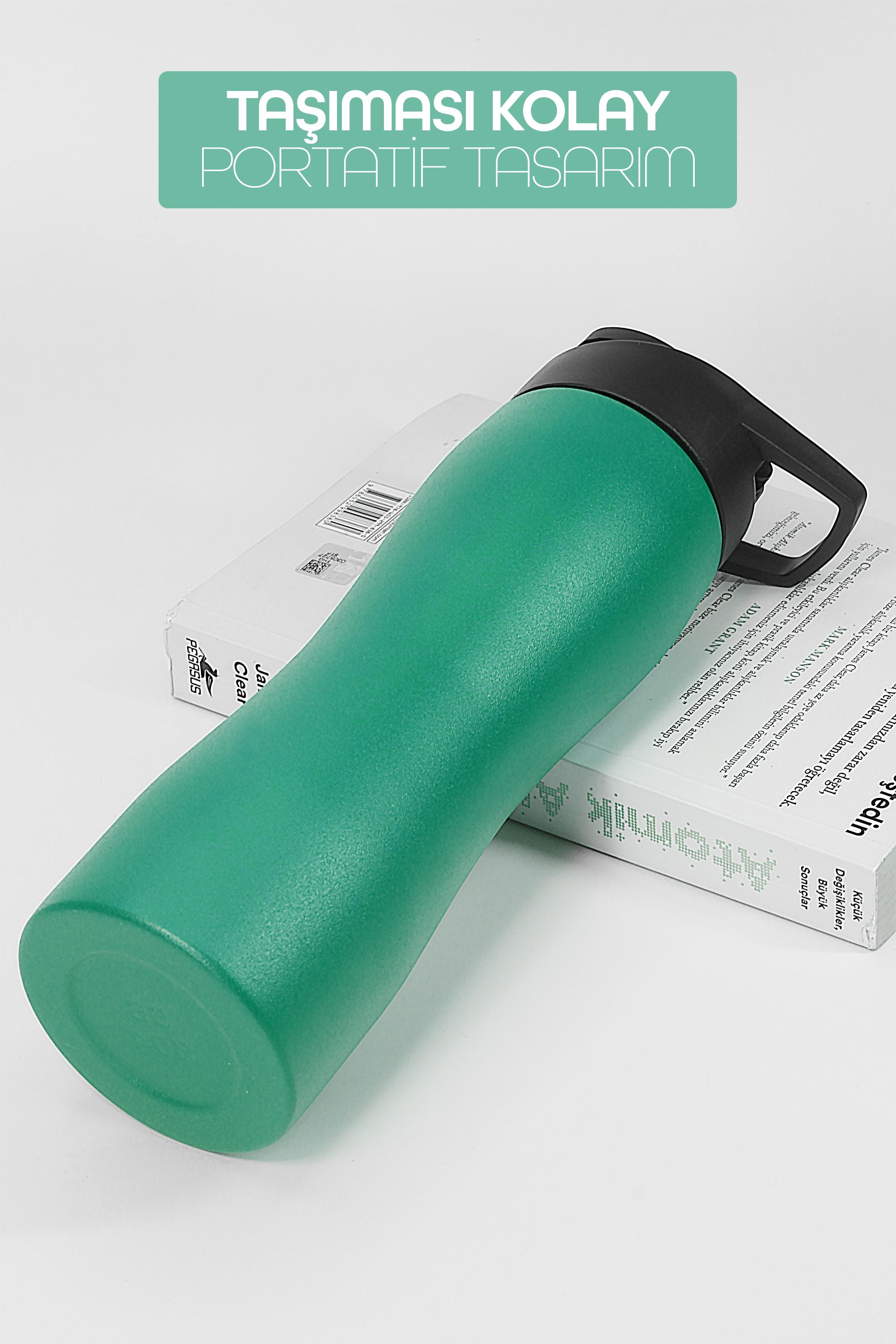 Komple Paslanmaz Çelik Matara Geniş Ağız Mat Renk Spor Matarası Suluğu 304 Çelik Suluk Yeşil 1153 Komple Paslanmaz Çelik Matara Geniş Ağız Mat Renk Spor Matarası Suluğu 304 Çelik Suluk Yeşil 1153