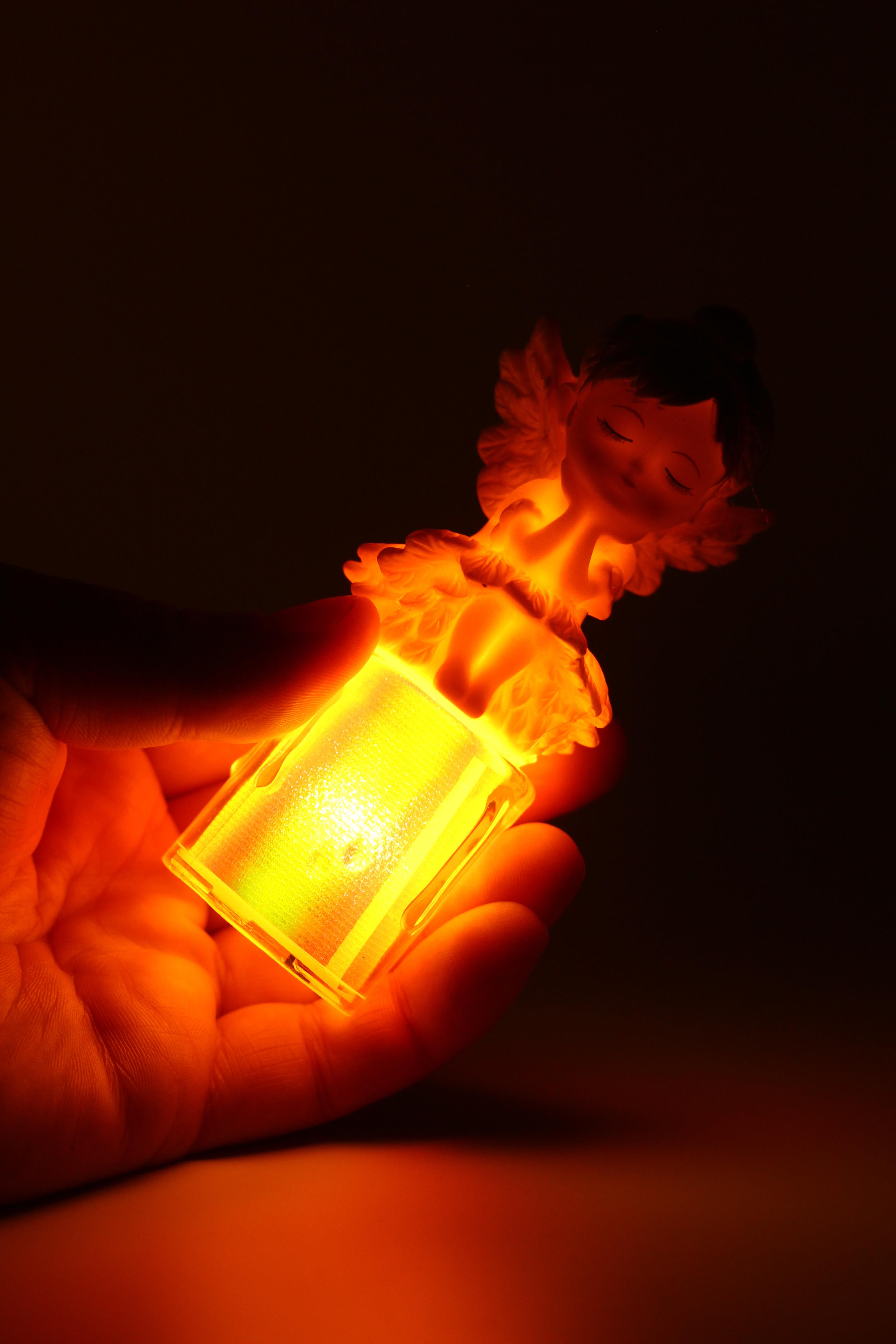 Led Mum Kanatlı Melek Tip Dumansız Pilli Alevli Dekoratif Yapay Mum Işıldak Kahve 1037-7 Led Mum Kanatlı Melek Tip Dumansız Pilli Alevli Dekoratif Yapay Mum Işıldak Kahve 1037-7