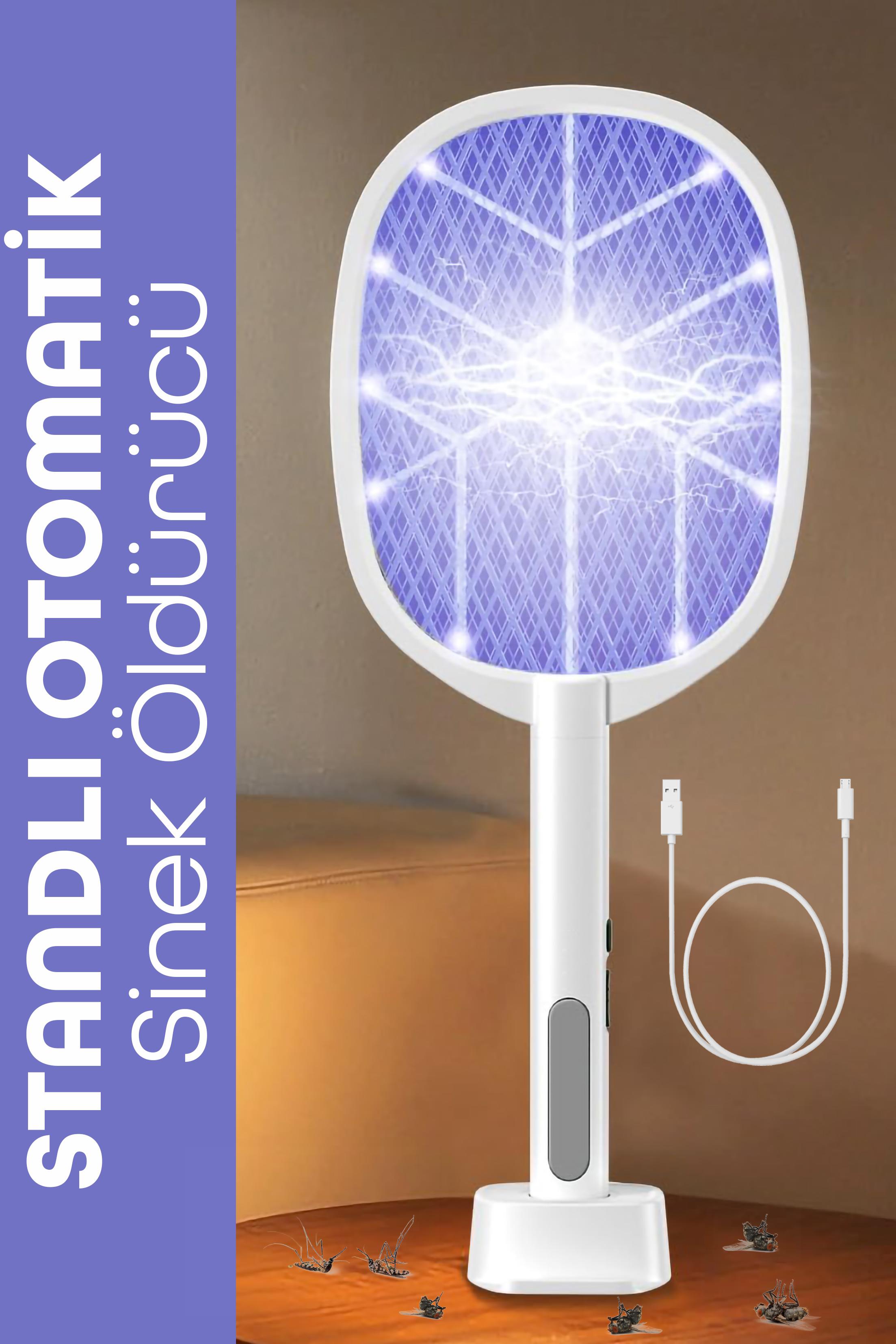 USB Şarjlı UV Işıklı Elektrikli Sivrisinek Öldürücü Raket Sinek Öldürücü Arı Sivri Sineksavar 806L USB Şarjlı UV Işıklı Elektrikli Sivrisinek Öldürücü Raket Sinek Öldürücü Arı Sivri Sineksavar 806L