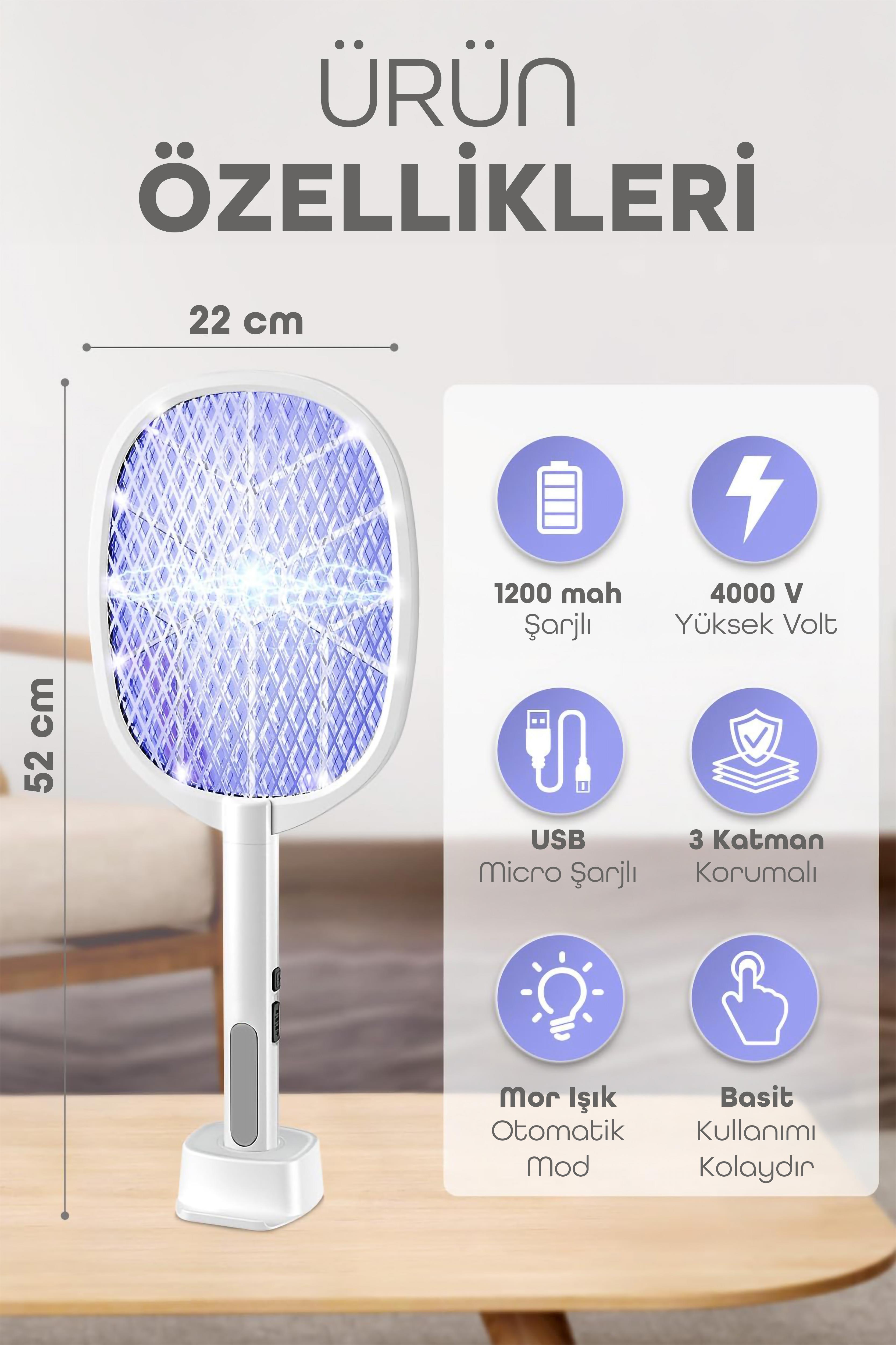 USB Şarjlı UV Işıklı Elektrikli Sivrisinek Öldürücü Raket Sinek Öldürücü Arı Sivri Sineksavar 806L USB Şarjlı UV Işıklı Elektrikli Sivrisinek Öldürücü Raket Sinek Öldürücü Arı Sivri Sineksavar 806L