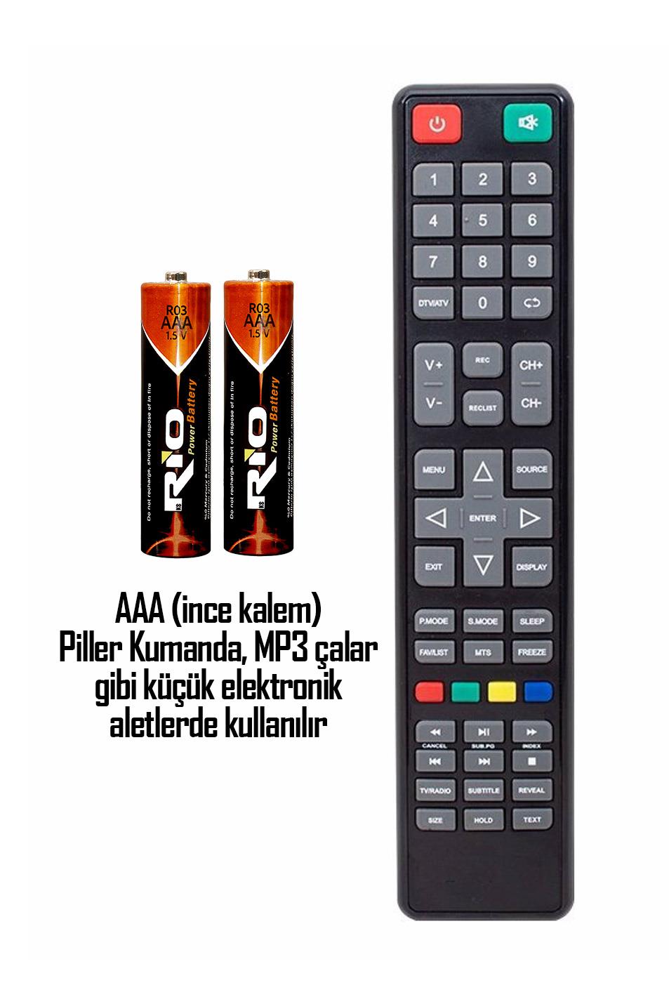 Rio 24lü (12 AA + 12 AAA) İnce ve Kalın Kalem Pil Seti Saat R03 ve R6P Pili Çinko Karbon Pil Zn-C 1.5V Rio 24lü (12 AA + 12 AAA) İnce ve Kalın Kalem Pil Seti Saat R03 ve R6P Pili Çinko Karbon Pil Zn-C 1.5V