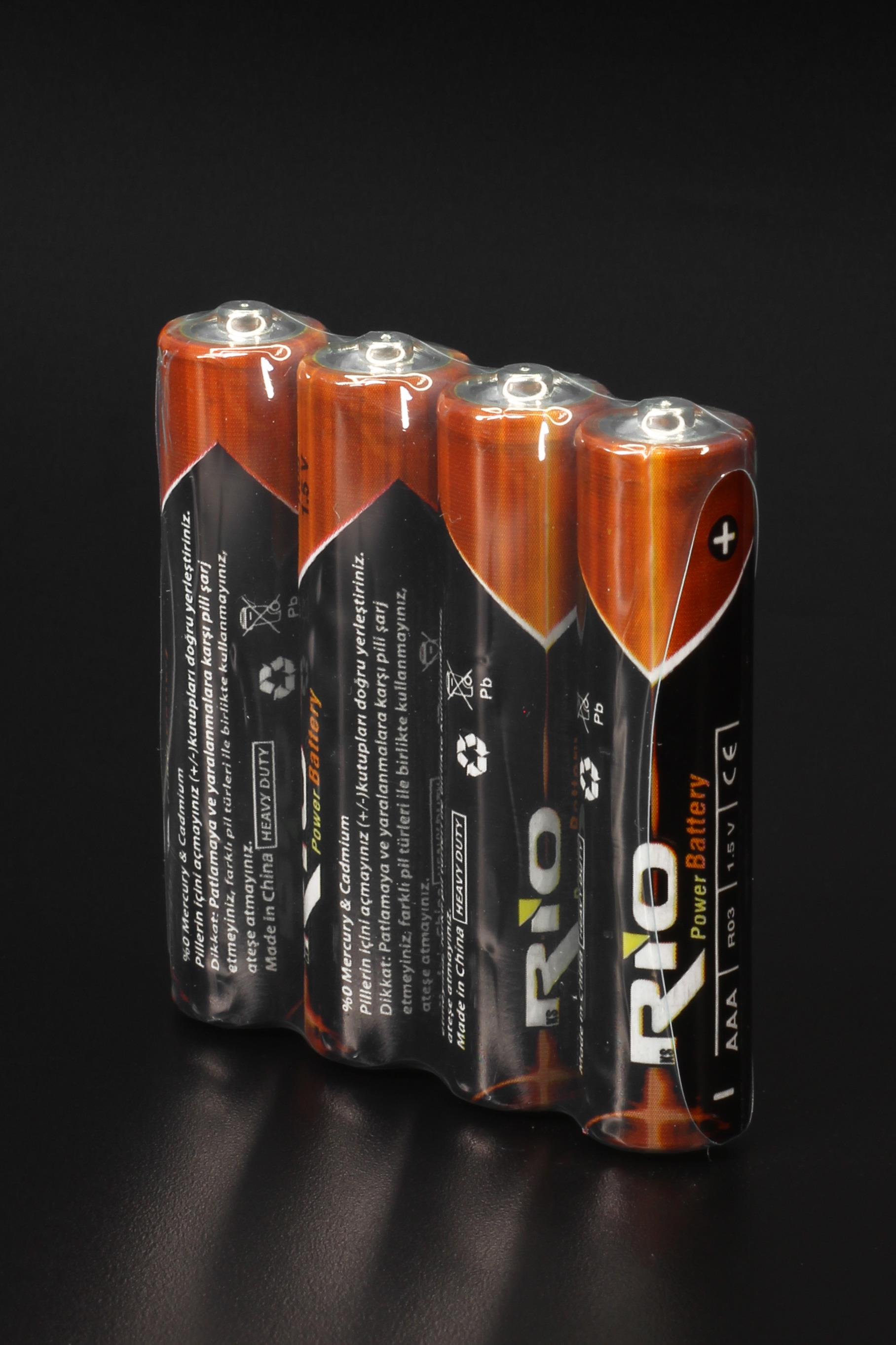 Rio 24lü (12 AA + 12 AAA) İnce ve Kalın Kalem Pil Seti Saat R03 ve R6P Pili Çinko Karbon Pil Zn-C 1.5V Rio 24lü (12 AA + 12 AAA) İnce ve Kalın Kalem Pil Seti Saat R03 ve R6P Pili Çinko Karbon Pil Zn-C 1.5V