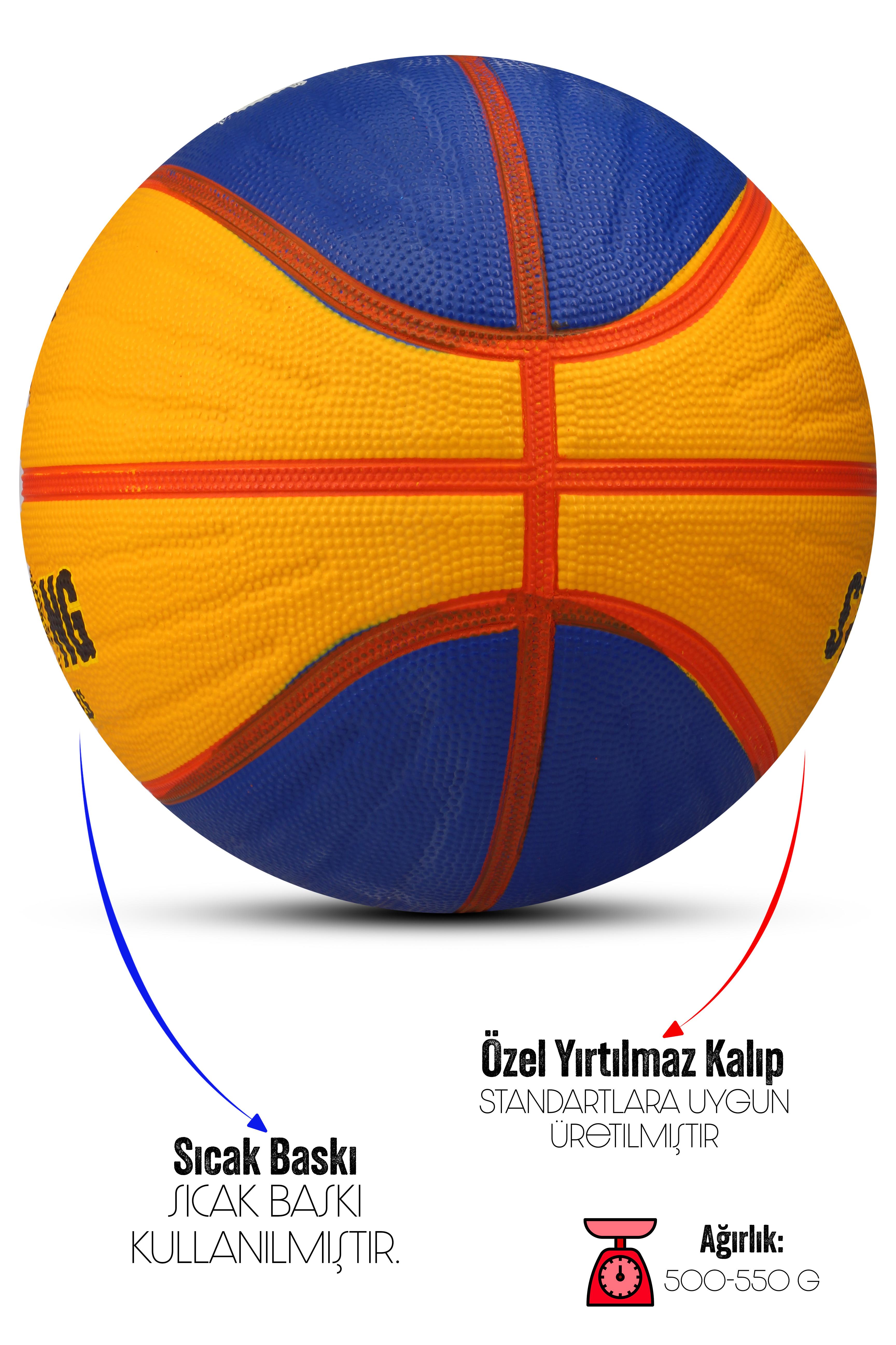 Telvesse Sarı Lacivert Basketbol Topu Grafiti Kauçuk Dayanıklı Deep Kanal Kabartmalı No:6 B66 Telvesse Sarı Lacivert Basketbol Topu Grafiti Kauçuk Dayanıklı Deep Kanal Kabartmalı No:6 B66