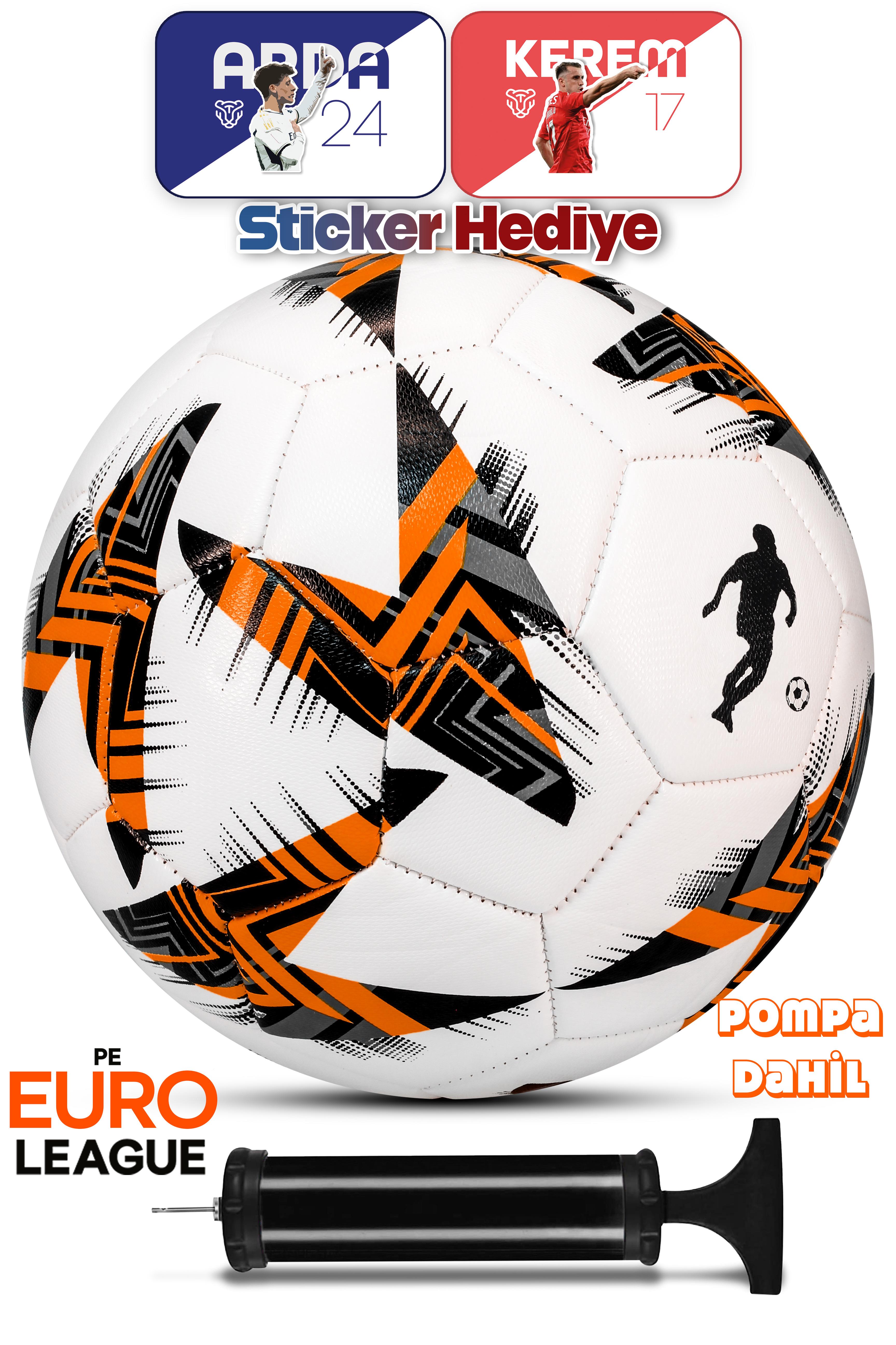 Telvesse Futbol Topu 2025 Europe Ligi Pompa Dahil Premium Sert Zemin Halı Saha Futbol Topu 100 Telvesse Futbol Topu 2025 Europe Ligi Pompa Dahil Premium Sert Zemin Halı Saha Futbol Topu 100