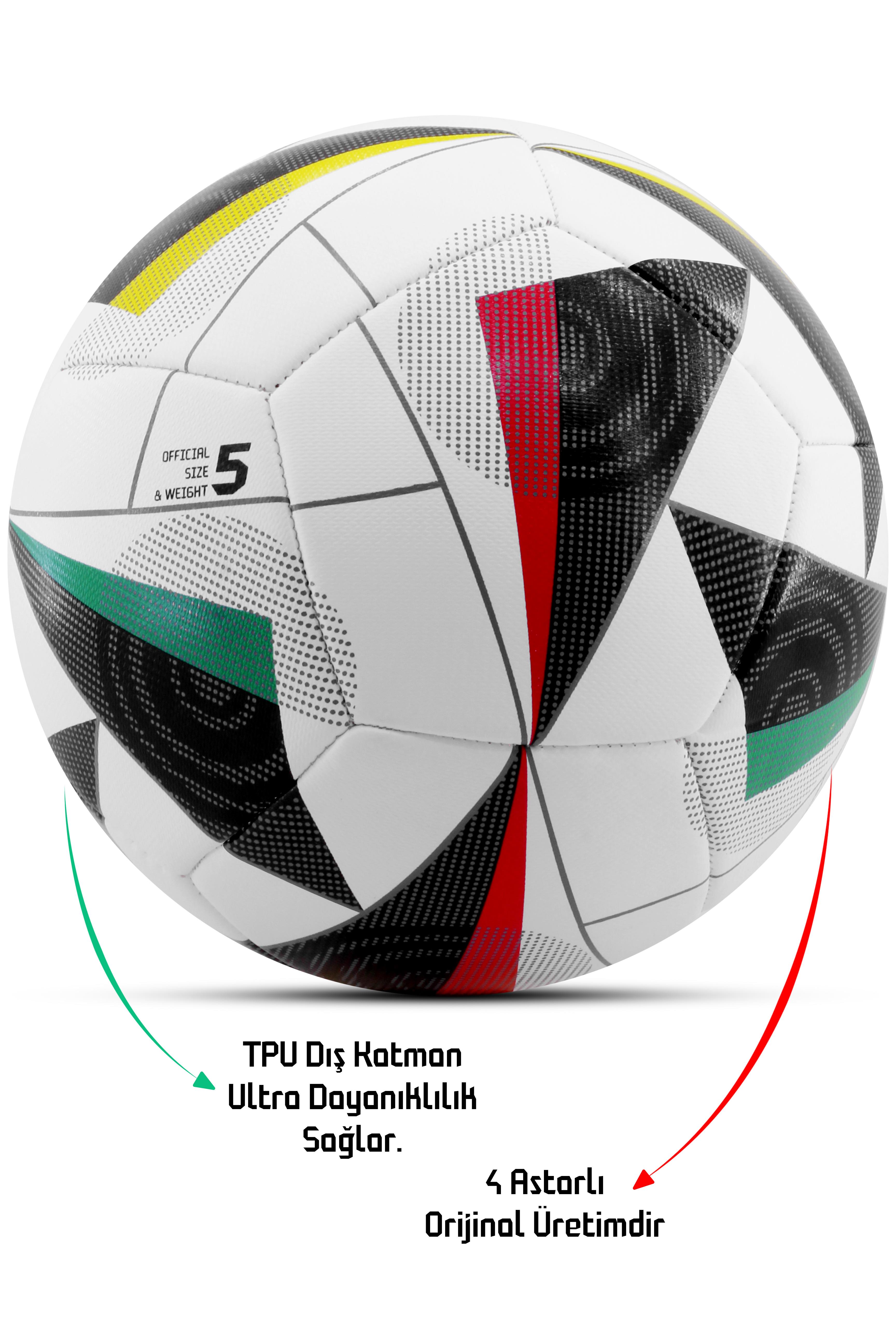 Telvesse Futbol Topu Yeni 2025 Avrupa Pompalı Sert Zemin Halı Saha Futbol Topu No:5 FT515 Telvesse Futbol Topu Yeni 2025 Avrupa Pompalı Sert Zemin Halı Saha Futbol Topu No:5 FT515